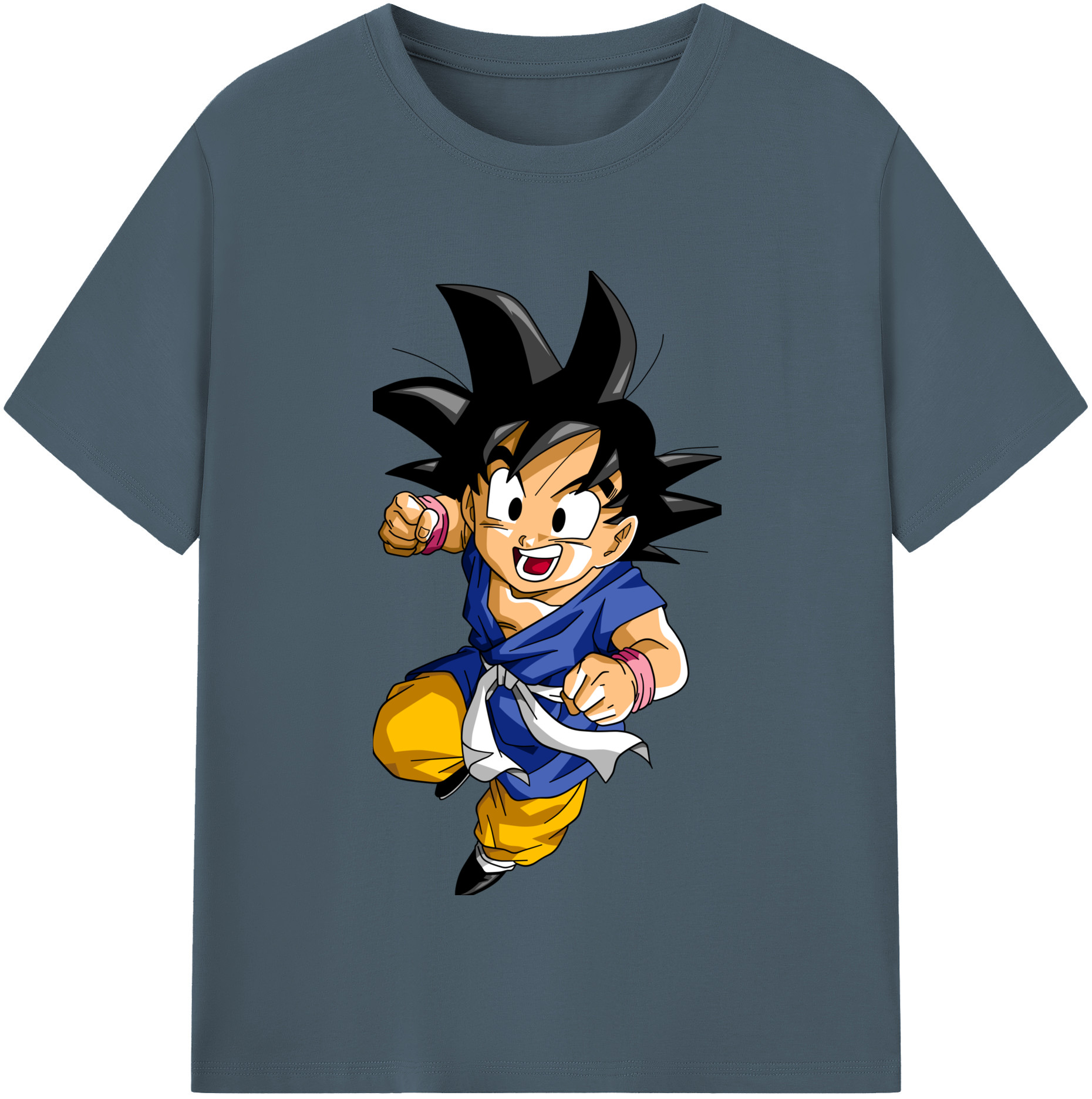 （画像用） ドラゴンボール 孫悟天 そん ごてん DRAGON BALL Son Goten 綿100％半袖Tシャツ（フロントプリント）